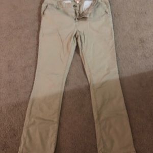 khaki jeans bootcut
